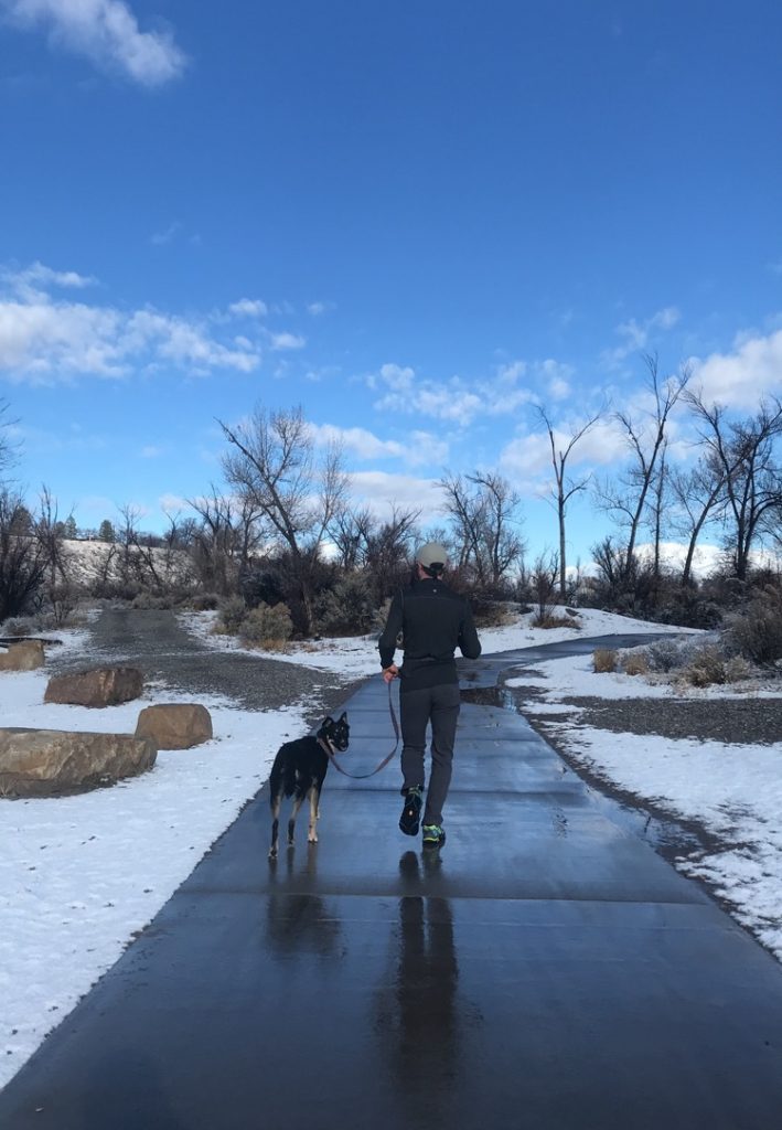 Running in Montrose, Colorado.