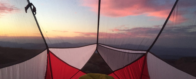 Thru-hiking the Appalachian Trail.