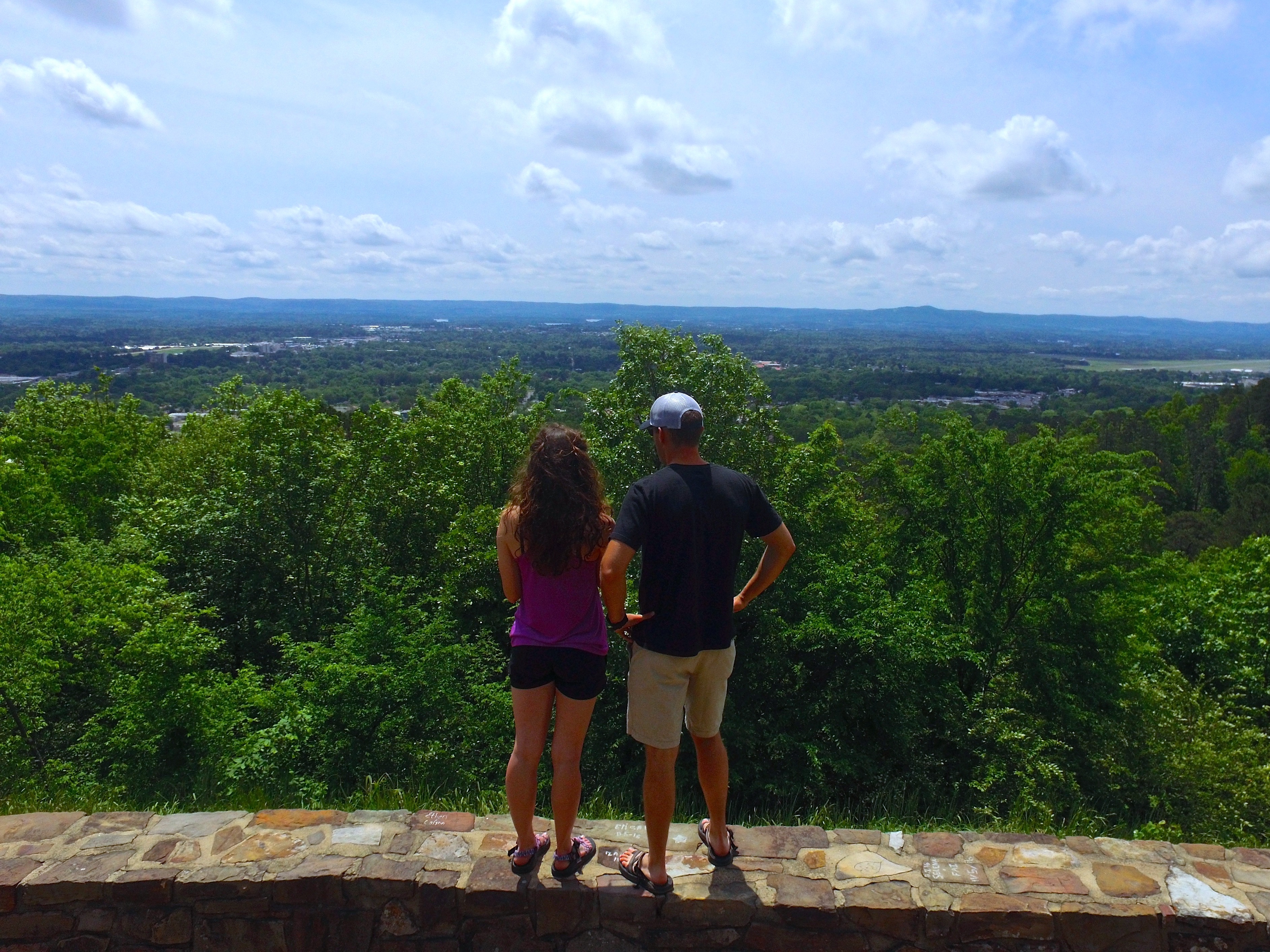 Overlooking the town of Hot Springs from West Mountain.