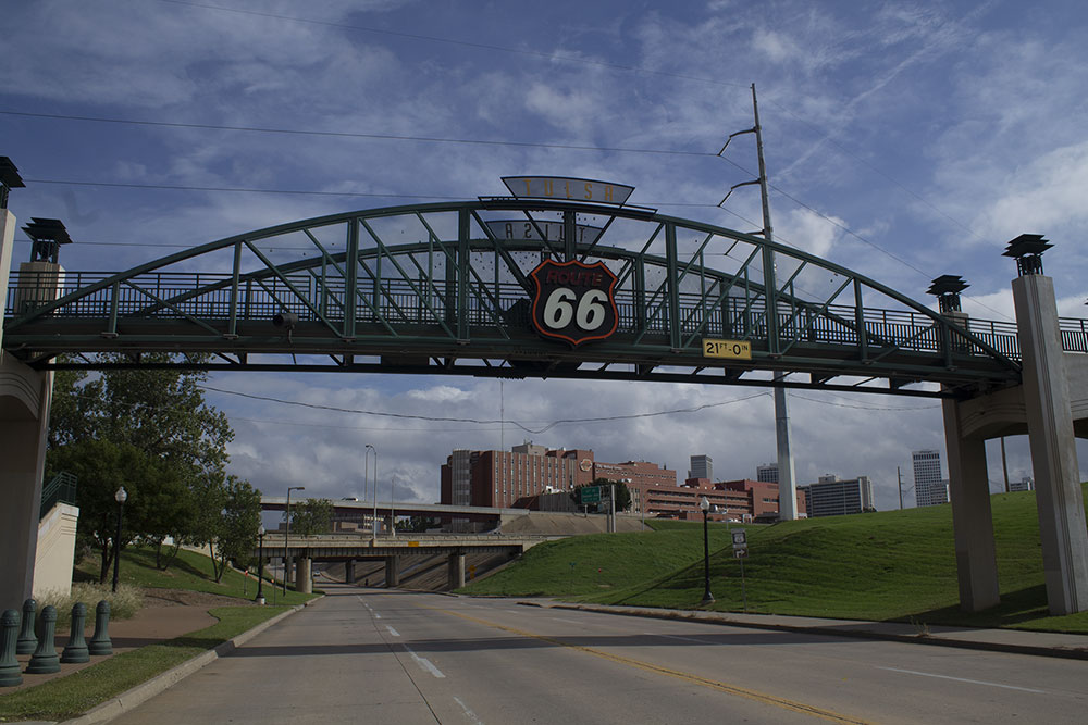 Tulsa's Route 66 Bridge.