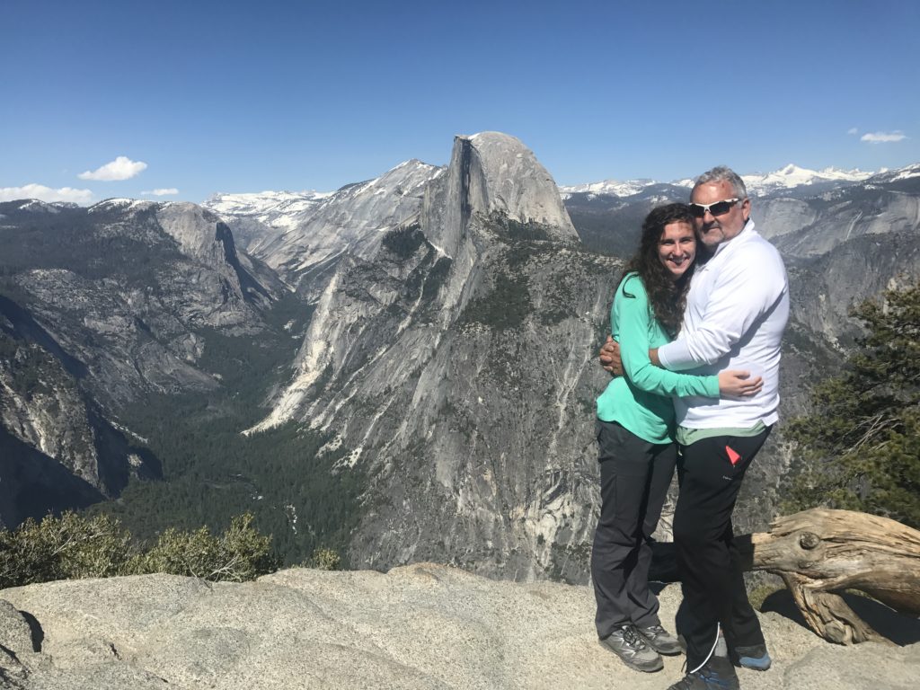 My dad and I atop Glacier Point.