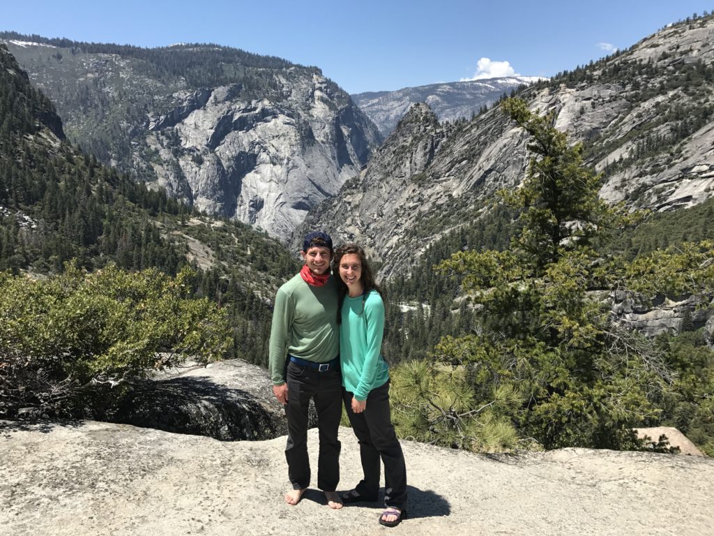 Jackson and I were awarded with a stunning, and much less crowded than below, view at the top of Nevada Falls.