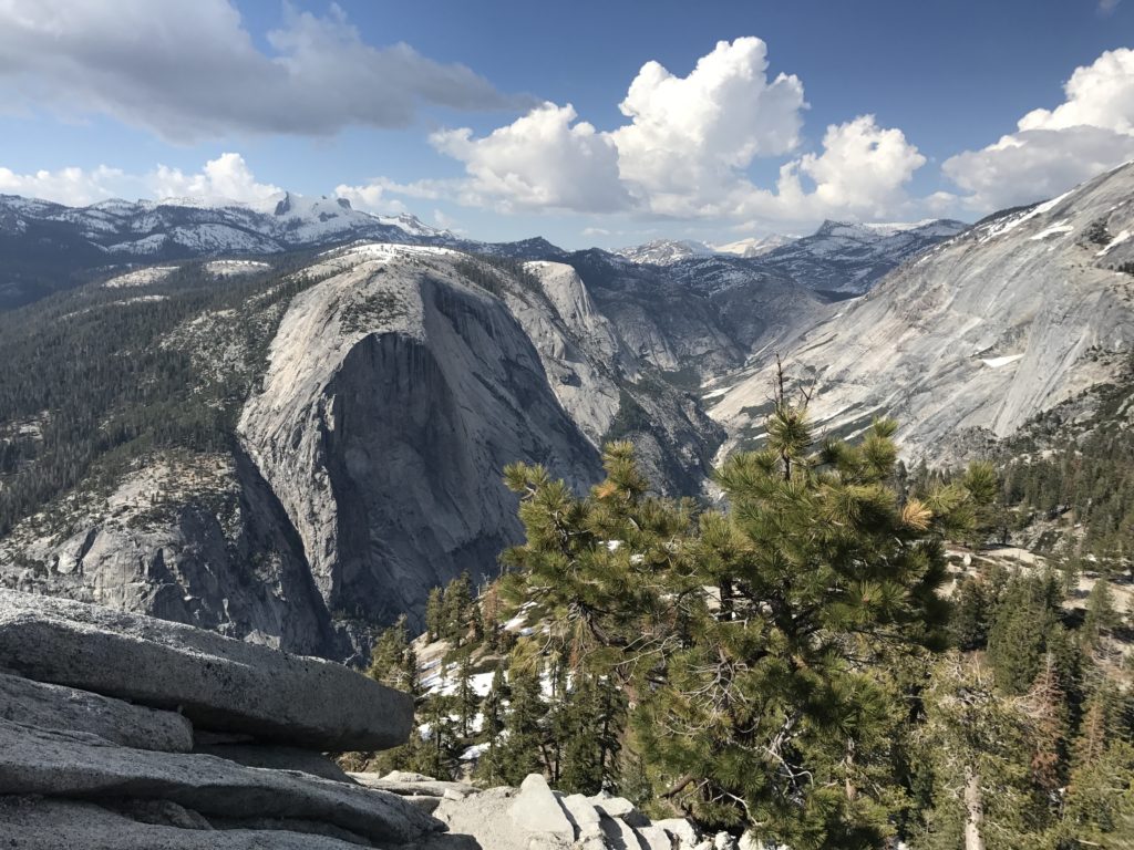 The view while climbing up the subdome that crippled me with fear.