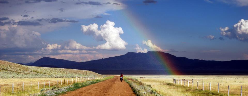 Cycling through Montana.