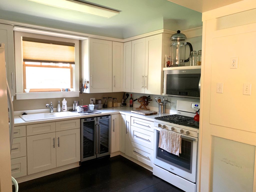 The beautiful kitchen in our current home