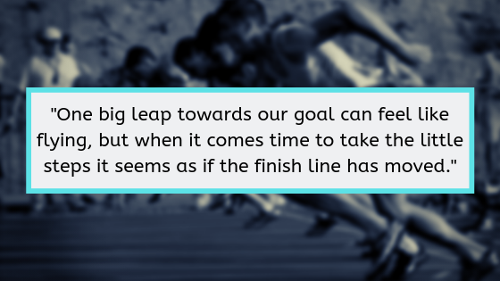 Feeling weary is okay, but don't give up.