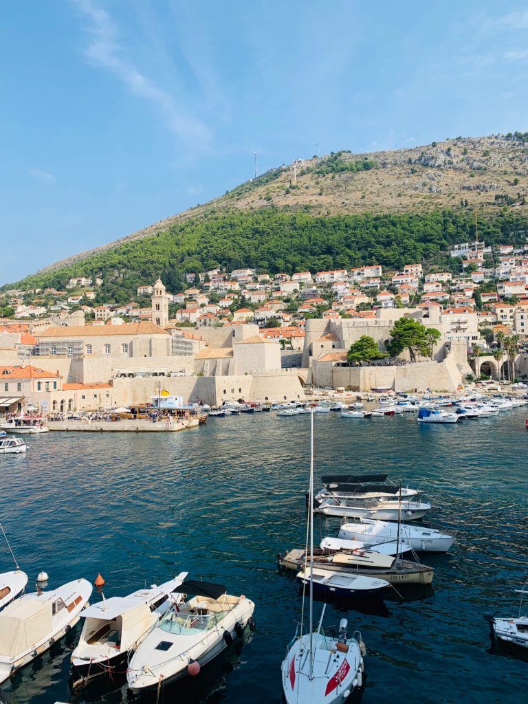 Harbor in Dubrovnik, Croatia