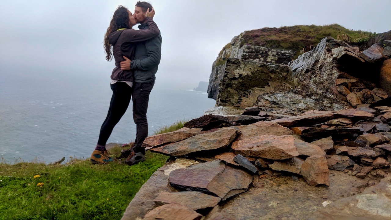 Engaged on the Cliffs of Moher
