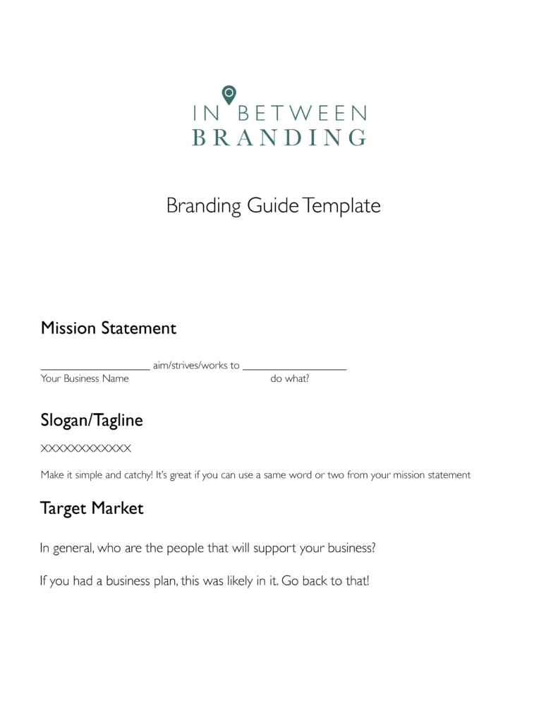 Branding Guide Template for Small Businesses